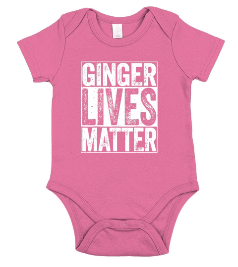 Ginger Lives Matter Short Sleeve Baby One-Piece