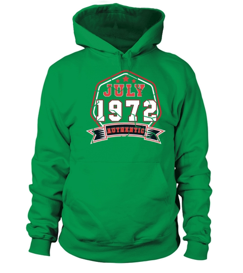 July 1972 Vintage Gift Idea Women's Hoodie