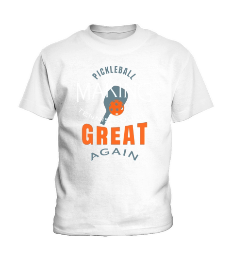 pickleball making tennis court great again Kids T-Shirt