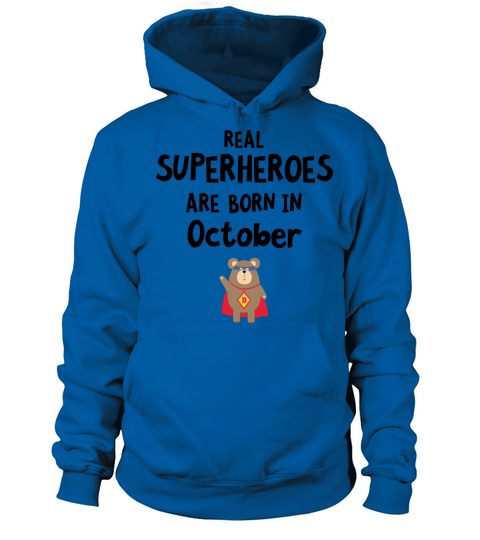 Superheroes are born in October Sncn3 Women's Hoodie