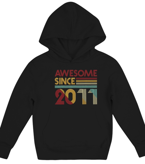 Awesome Since 2011 8 years old bday 8th Kids Hoodie