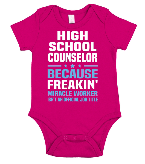 High School Counselor Short Sleeve Baby One-Piece