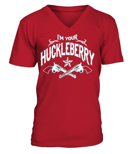 Im Your Huckleberry vintage look Men's V-Neck T-shirt