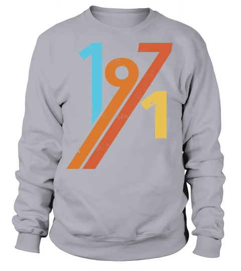 1971 vintage retro birthday Women's Sweatshirt