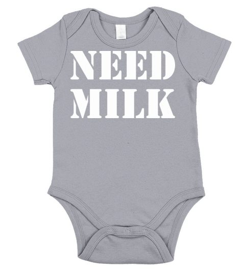 Need Milk Happy Fathers Day Short Sleeve Baby One-Piece