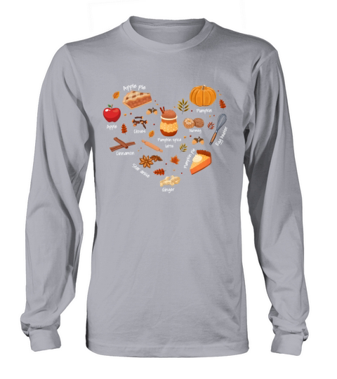 Baking Gadget Apple Pie Autumnal Fall Vibe Pumpkin Women's Long Sleeve