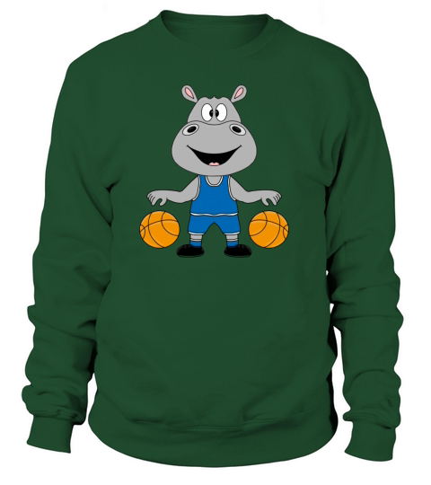 HIPPO - BASKETBALL - ANIMAL - KIDS - BABY - GIFTS Women's Sweatshirt