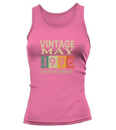 Vintage Retro 25th Birthday Gift May 1996 Women's Tank Top