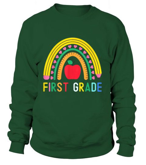 First Grade Rainbow Teacher Team 1st Grade Squad Women's Sweatshirt