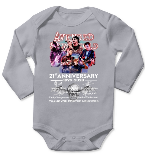 Avenged Sevenfold 21st anniversary 1999 2020 thank you for the memories signatures Long Sleeve Baby One-Piece
