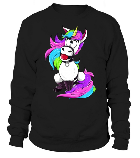Silly BDSM Unicorn Bondage fetish Sub Slave Girl Men's Sweatshirt