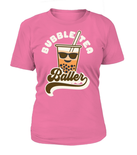 Bubble Tea Baller Vintage Boba Drink Retro Text Women's T-Shirt
