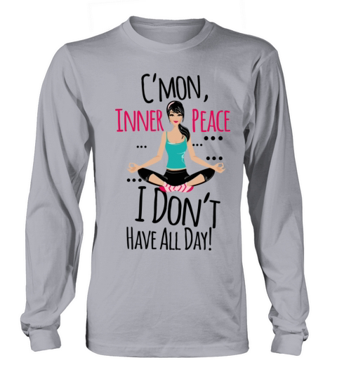 funny yoga girl Women's Long Sleeve
