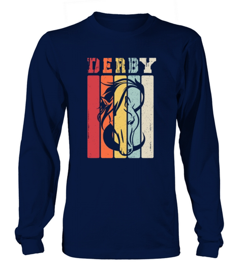 Derby Vintage Horse Racing Style Horse Lover Gift Women's Long Sleeve