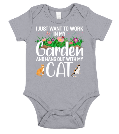 I Just Want To Work In My Garden And Hang Out With Short Sleeve Baby One-Piece