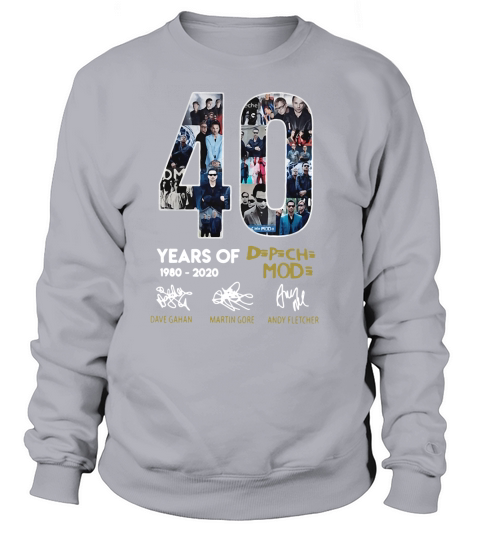 40 years of 1980-2020 Depeche Mode signatures Sweatshirt Unisex