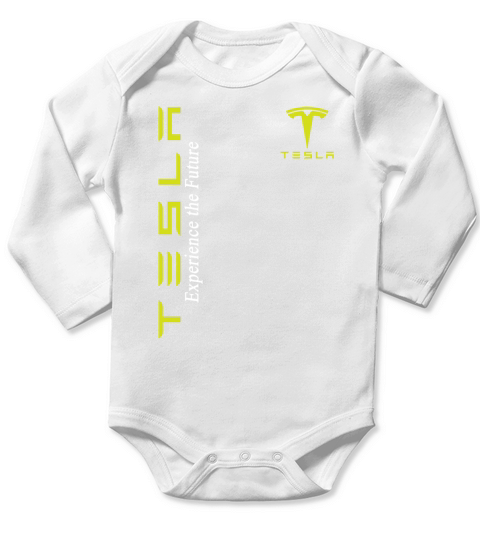 Great Tesla Experience The Future Long Sleeve Baby One-Piece