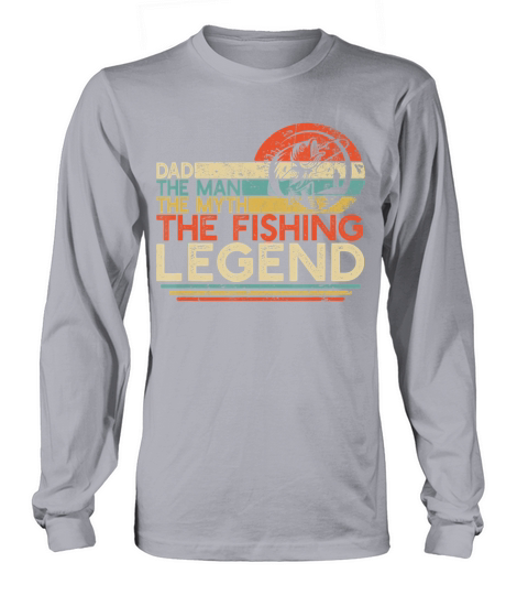 Mens Vintage Bass Fishing Dad Man The Myth The Women's Long Sleeve