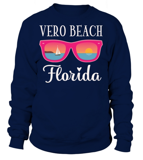 Vero Beach Florida Cute Vacation Sunglasses Women's Sweatshirt
