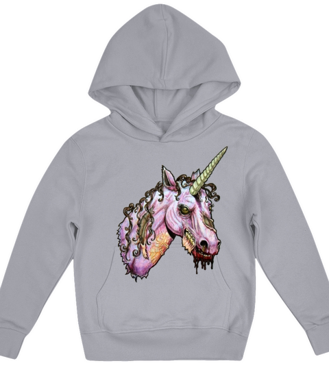 Unicorn Zombie Kids Hoodie