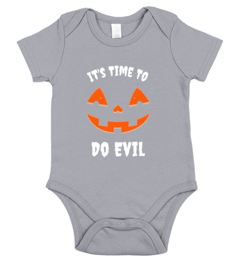 Its Time to do evil Pumpkin Jack O Short Sleeve Baby One-Piece