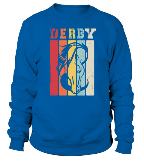 Derby Vintage Horse Racing Style Horse Lover Gift Men's Sweatshirt