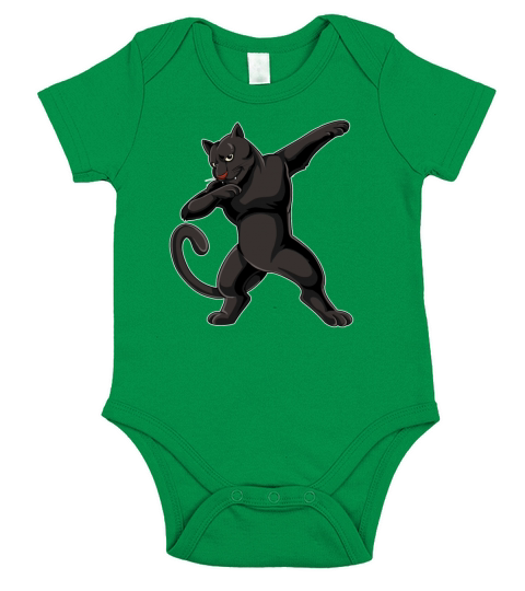 Dabbing Black Panther Short Sleeve Baby One-Piece