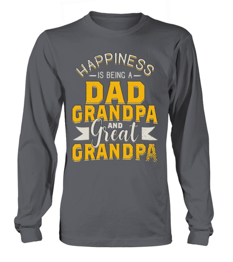 Happiness Is Being Dad Grandpa Women's Long Sleeve