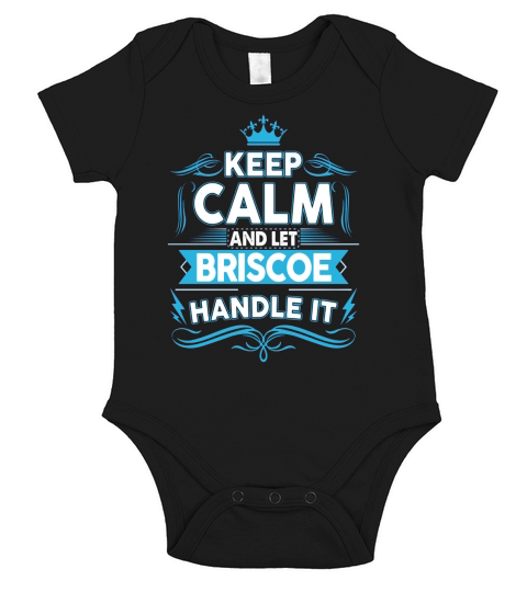 Keep calm BRISCOE, BRISCOE tshirt Short Sleeve Baby One-Piece