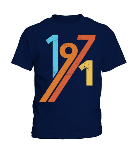 1971 vintage retro birthday Kids T-Shirt