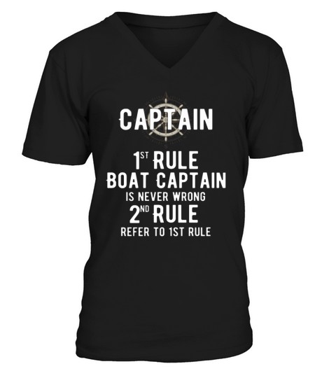 Sailing captains rules as a gift Men's V-Neck T-shirt