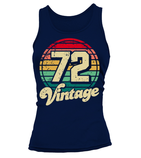 Vintage 1972 50th Birthday Fiftieth Gift Tank top Woman