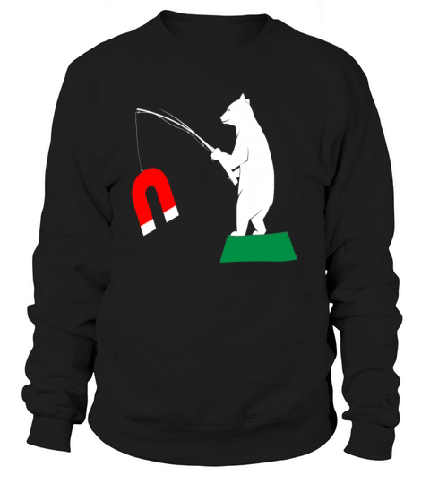 Magnet fishing bear treasure hunt angler adventure Women's Sweatshirt