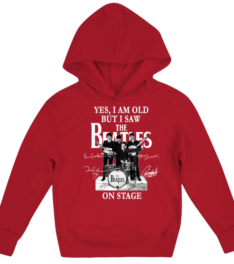 Yes I Am Old But I Saw The Beatles On Stage All Autographed Kids Hoodie