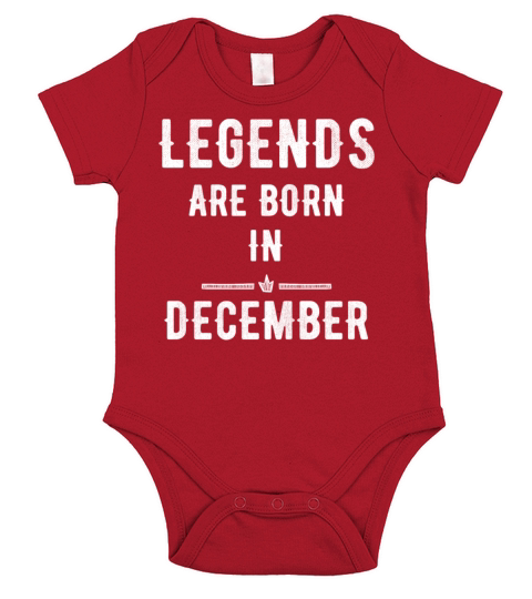 Legends are born in december Short Sleeve Baby One-Piece