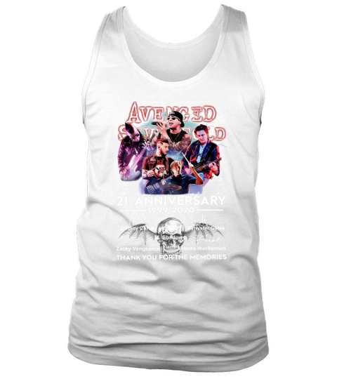 Avenged Sevenfold 21st anniversary 1999 2020 thank you for the memories signatures Tank Top Unisex