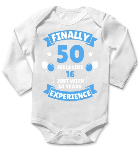 50th Birthday 50 Years 1971 Gift Long Sleeve Baby One-Piece