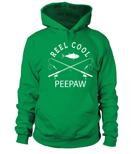 Reel Cool Peepaw Grandpa Funny Fisher Fathers Day Women's Hoodie