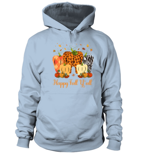Happy Fall Y all Pumpkin Tooth Lepard Zebra Dental Women's Hoodie