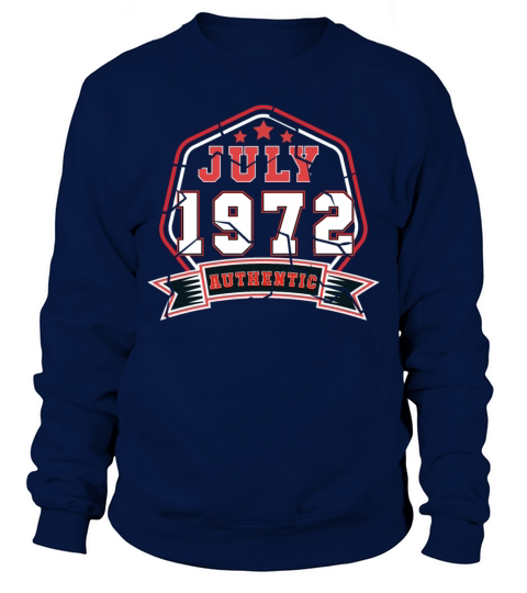July 1972 Vintage Gift Idea Men's Sweatshirt