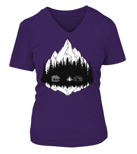 Camping Women's V-Neck T-shirt