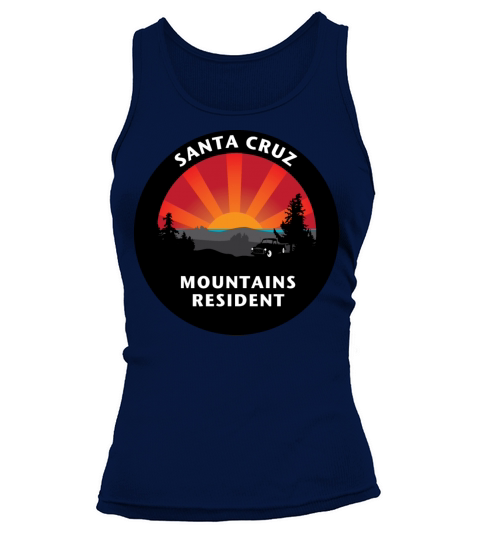 Santa Cruz Mountains Resident Round with Sunrise a Women's Tank Top