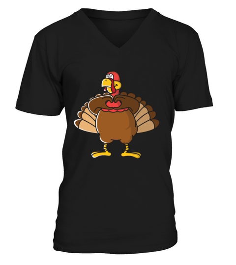 Kiki Challenge Turkey Funny Thanksgiving Shirt Men's V-Neck T-shirt