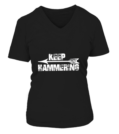 Keep Hammering Archery Sports for Men V-neck T-Shirt Woman