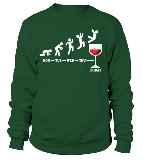 Wine Friday Weekend Week Wine Funny Red Wine Gift Women's Sweatshirt