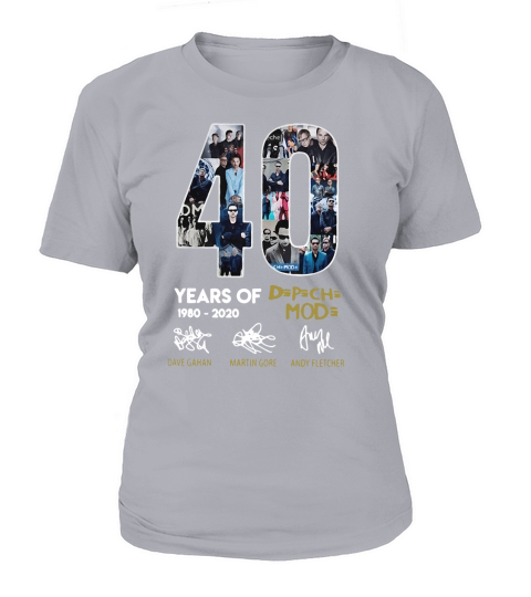 40 years of 1980-2020 Depeche Mode signatures T-Shirt Woman