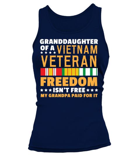 Veterans day - Granddaughter of a Vietnam Veteran Women's Tank Top