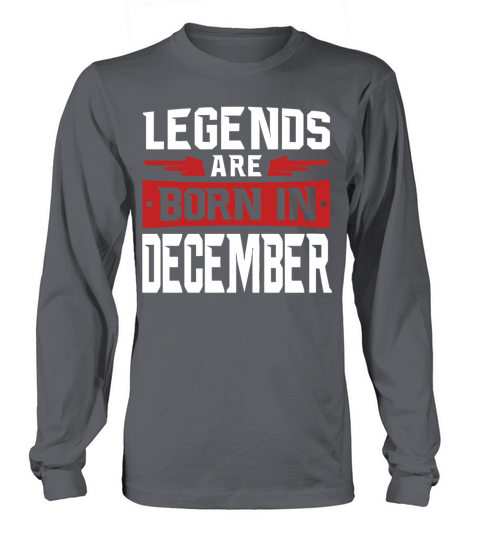Legends are born in December Men's Long Sleeve