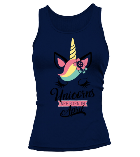 unicorns are born in april Women's Tank Top