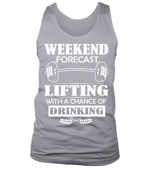 Lifting with a chance of drinking tee Men's Tank Top